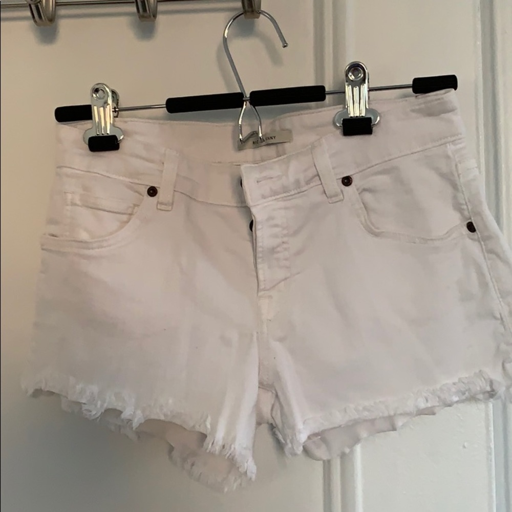 Rich and Skinny White Jean Shorts